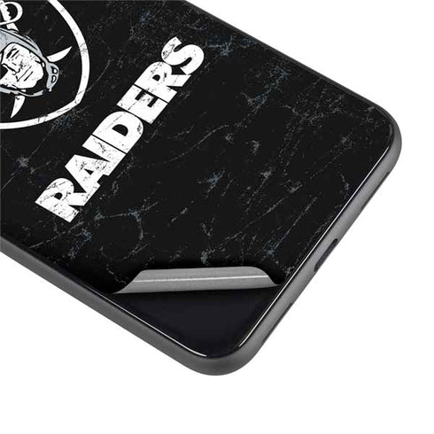 NFL Las Vegas Raiders Distressed Google Pixel 4 XL Skin